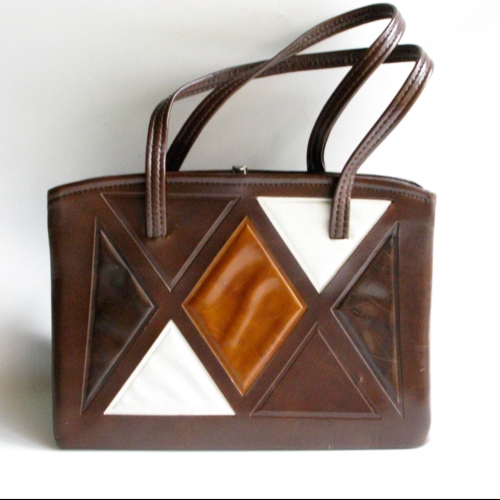 Diamond motif vintage bag